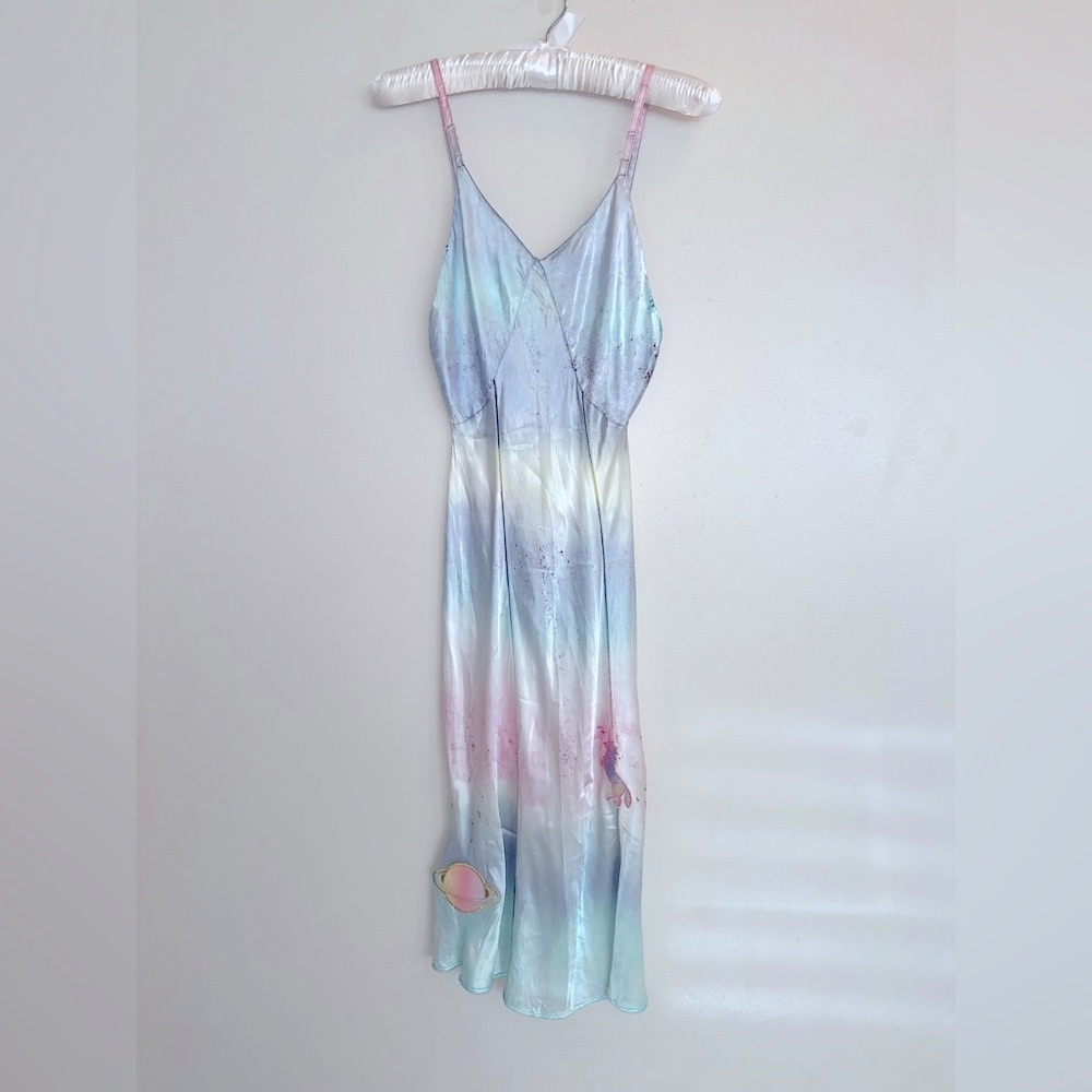 Rare find, one of a kind hand dyed with hand stitched patches